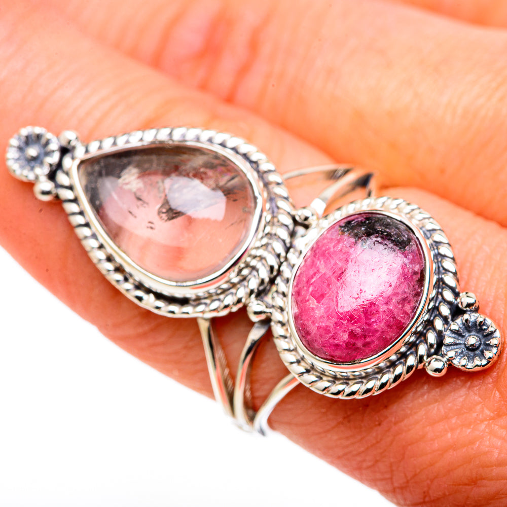 Rhodonite Rings handcrafted by Ana Silver Co - RING99817