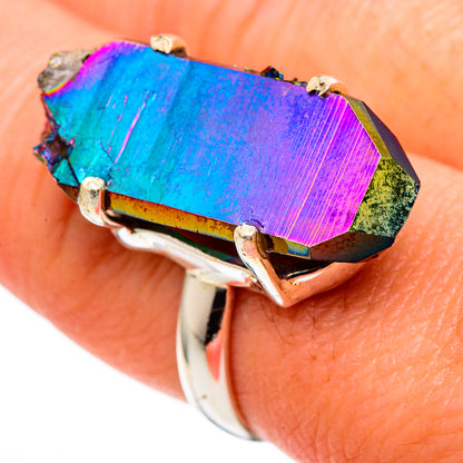 Titanium Sunshine Druzy Rings handcrafted by Ana Silver Co - RING99829