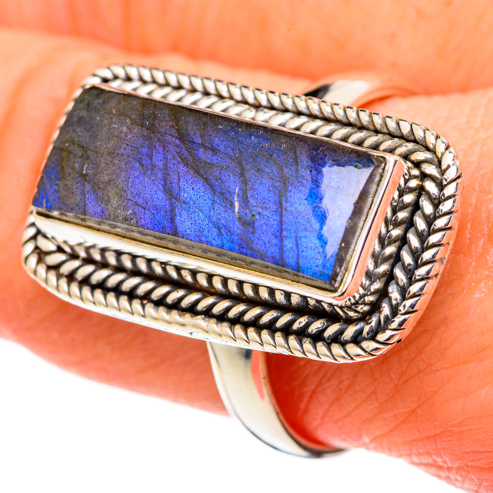Labradorite Rings handcrafted by Ana Silver Co - RING99833