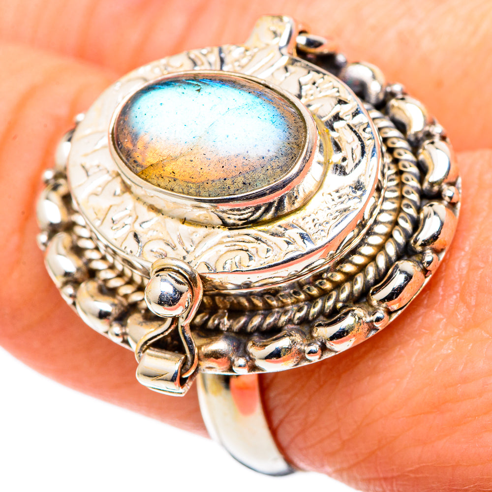 Labradorite Rings handcrafted by Ana Silver Co - RING99835