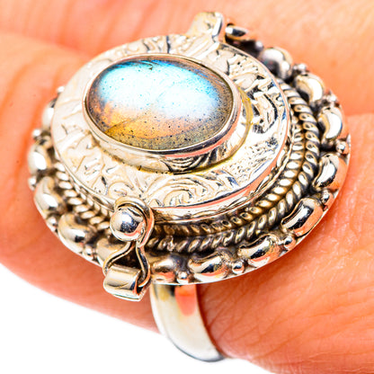Labradorite Rings handcrafted by Ana Silver Co - RING99835