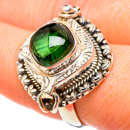 Green Tourmaline Rings handcrafted by Ana Silver Co - RING99836