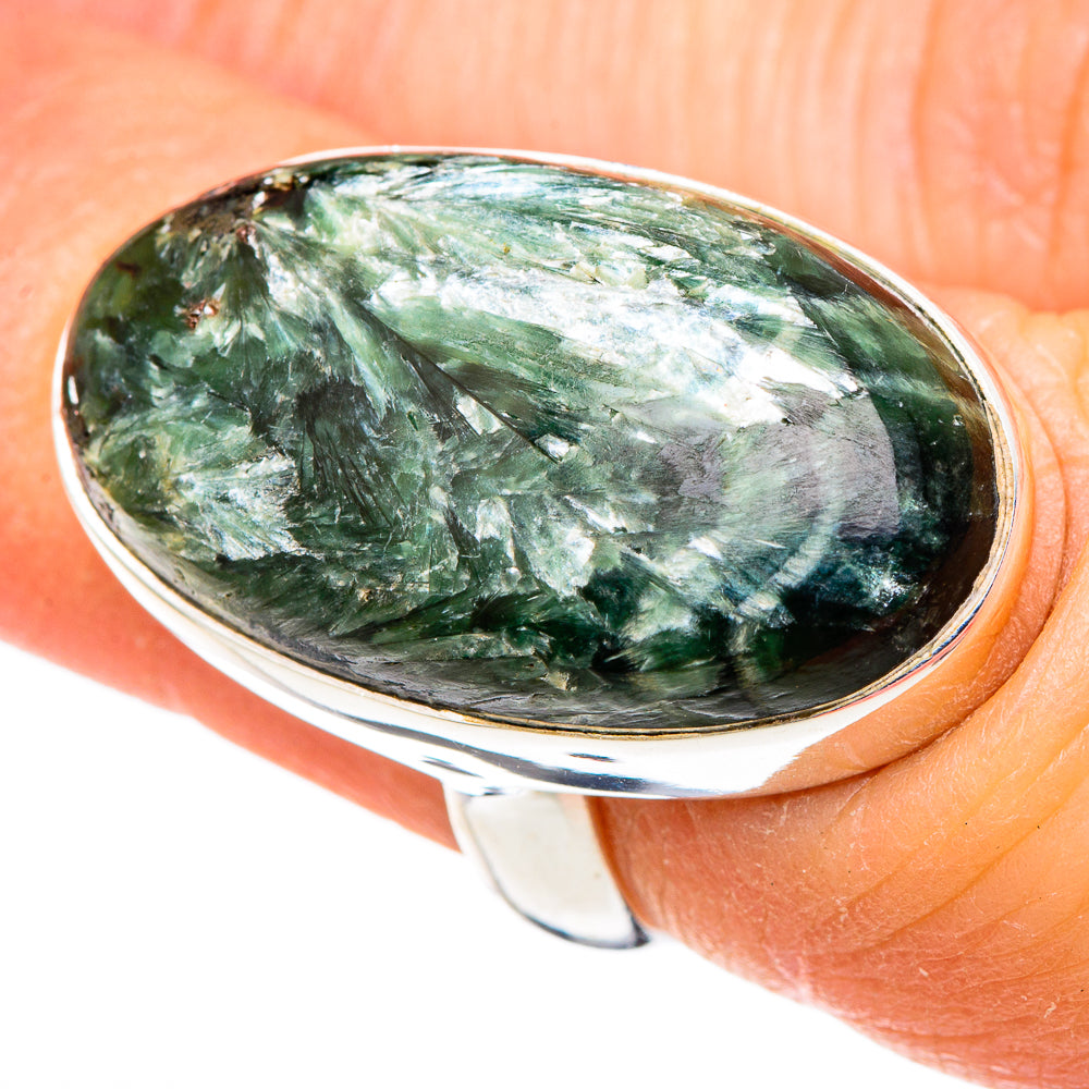 Seraphinite Rings handcrafted by Ana Silver Co - RING99837