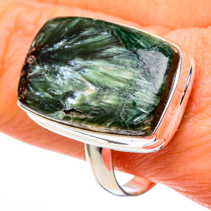 Seraphinite Rings handcrafted by Ana Silver Co - RING99838