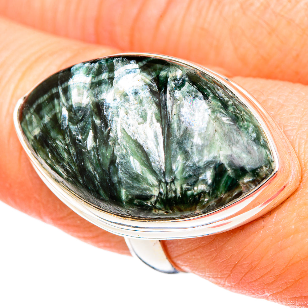 Seraphinite Rings handcrafted by Ana Silver Co - RING99840
