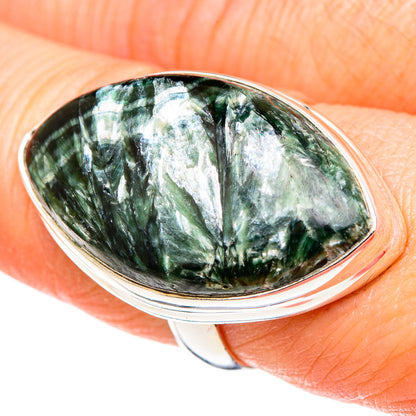 Seraphinite Rings handcrafted by Ana Silver Co - RING99840
