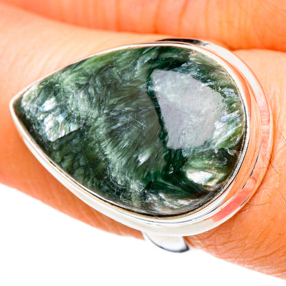Seraphinite Rings handcrafted by Ana Silver Co - RING99841