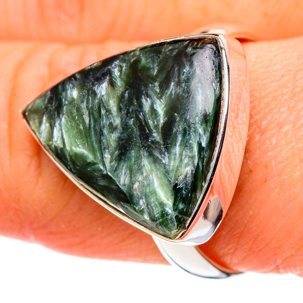 Seraphinite Rings handcrafted by Ana Silver Co - RING99843