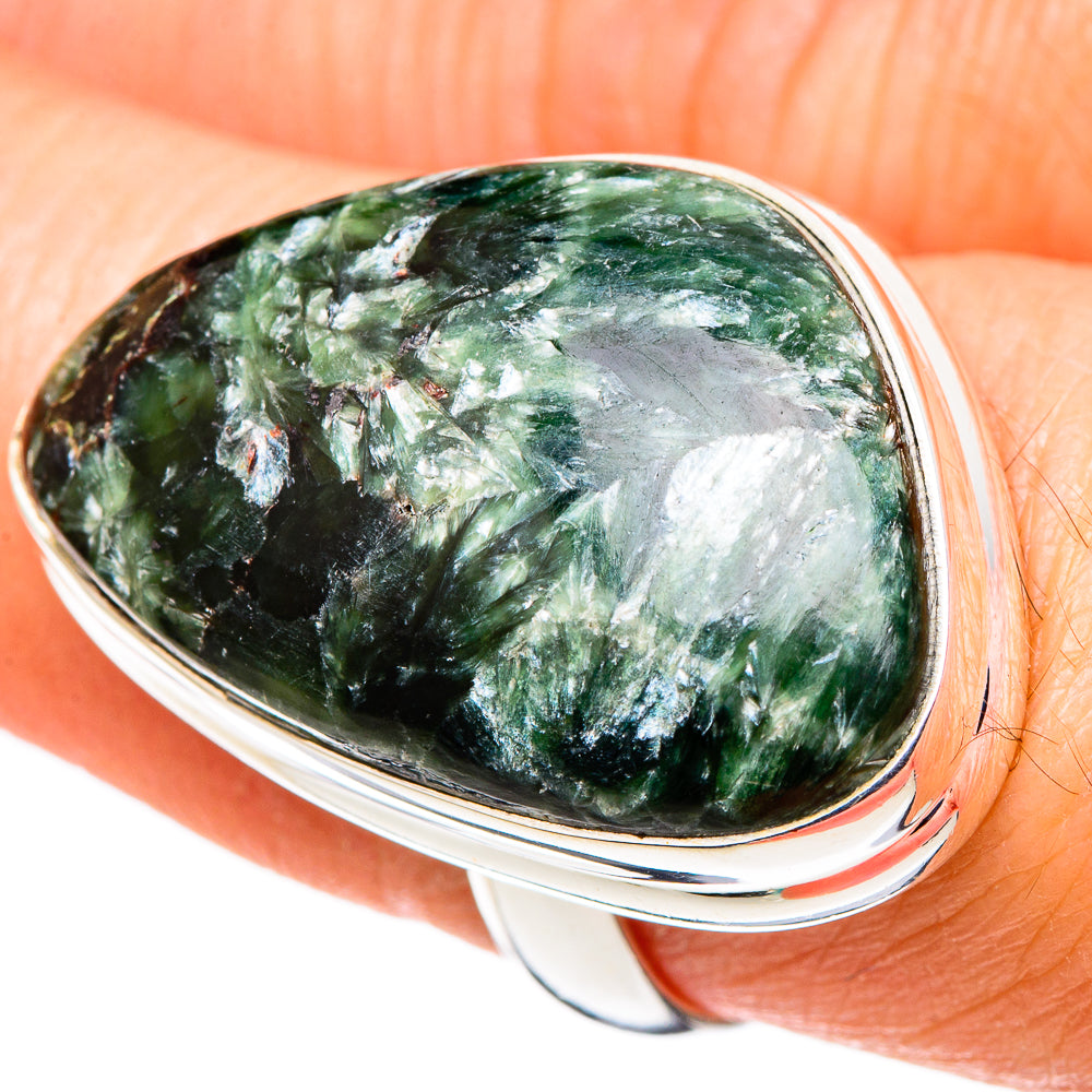 Seraphinite Rings handcrafted by Ana Silver Co - RING99844