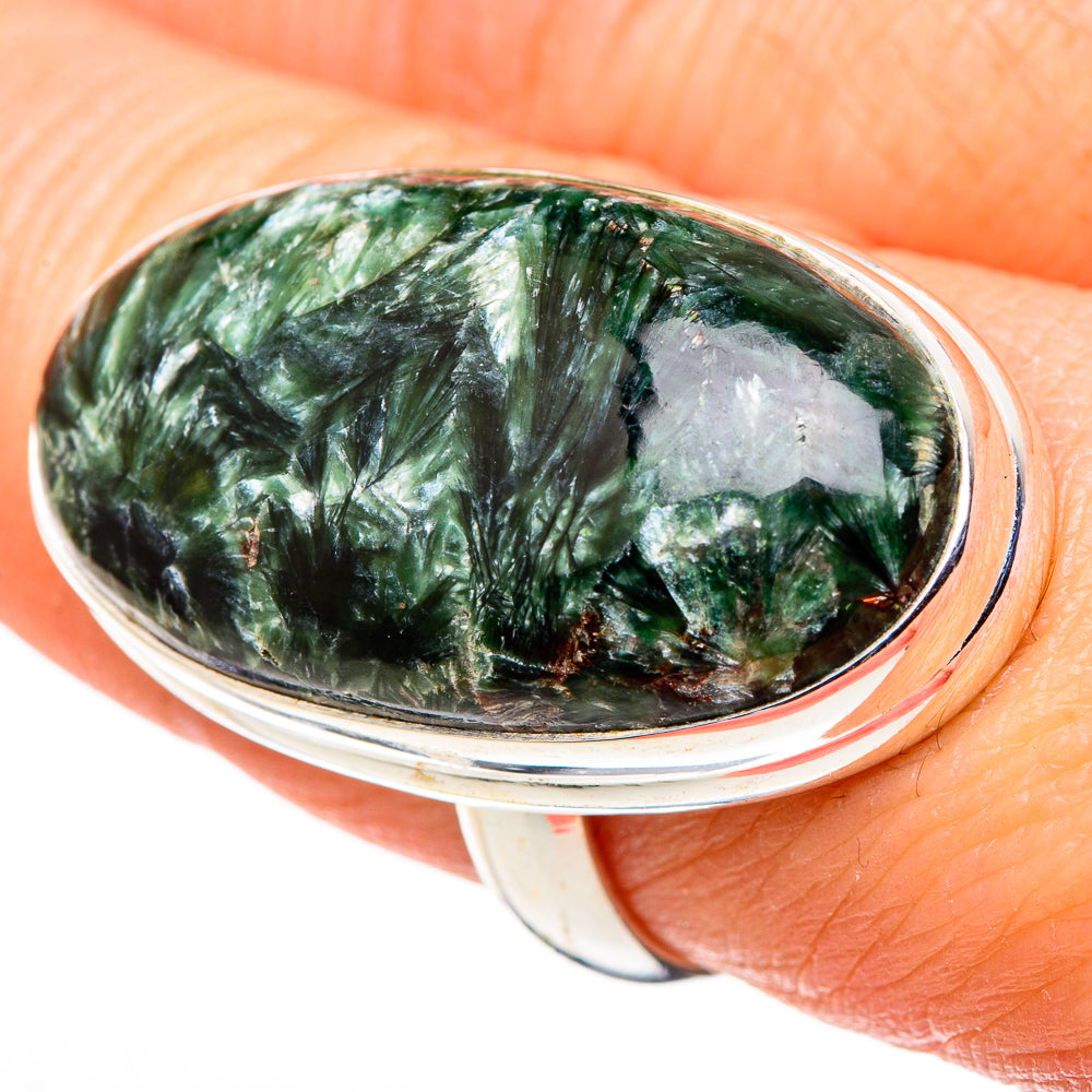 Seraphinite Rings handcrafted by Ana Silver Co - RING99845