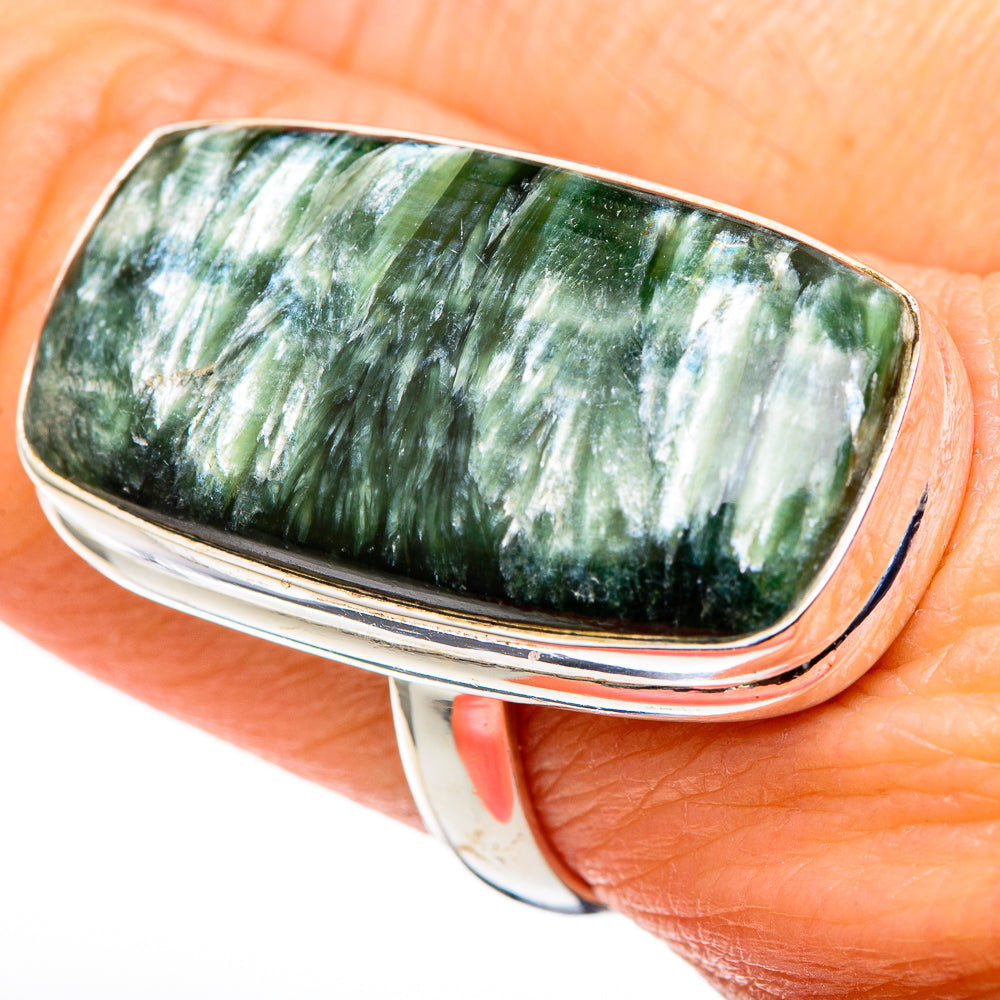 Seraphinite Rings handcrafted by Ana Silver Co - RING99846