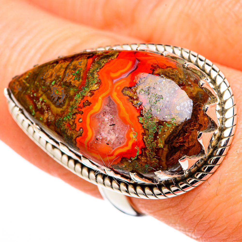 Moroccan Agate Rings handcrafted by Ana Silver Co - RING99848