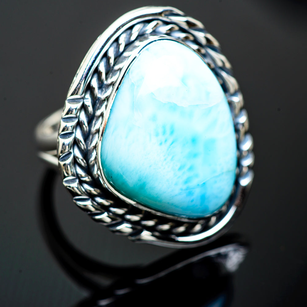 Larimar Rings handcrafted by Ana Silver Co - RING998588