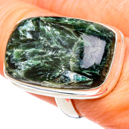 Seraphinite Rings handcrafted by Ana Silver Co - RING99861