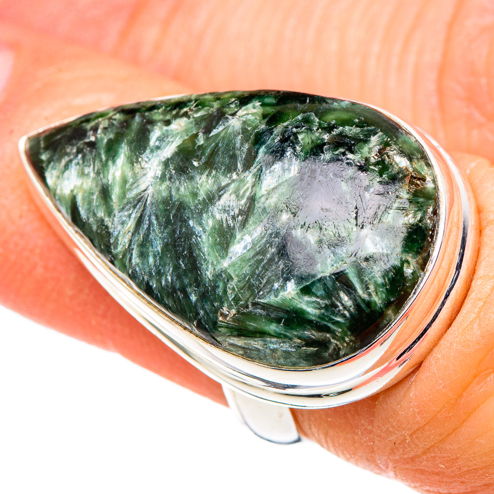 Seraphinite Rings handcrafted by Ana Silver Co - RING99862