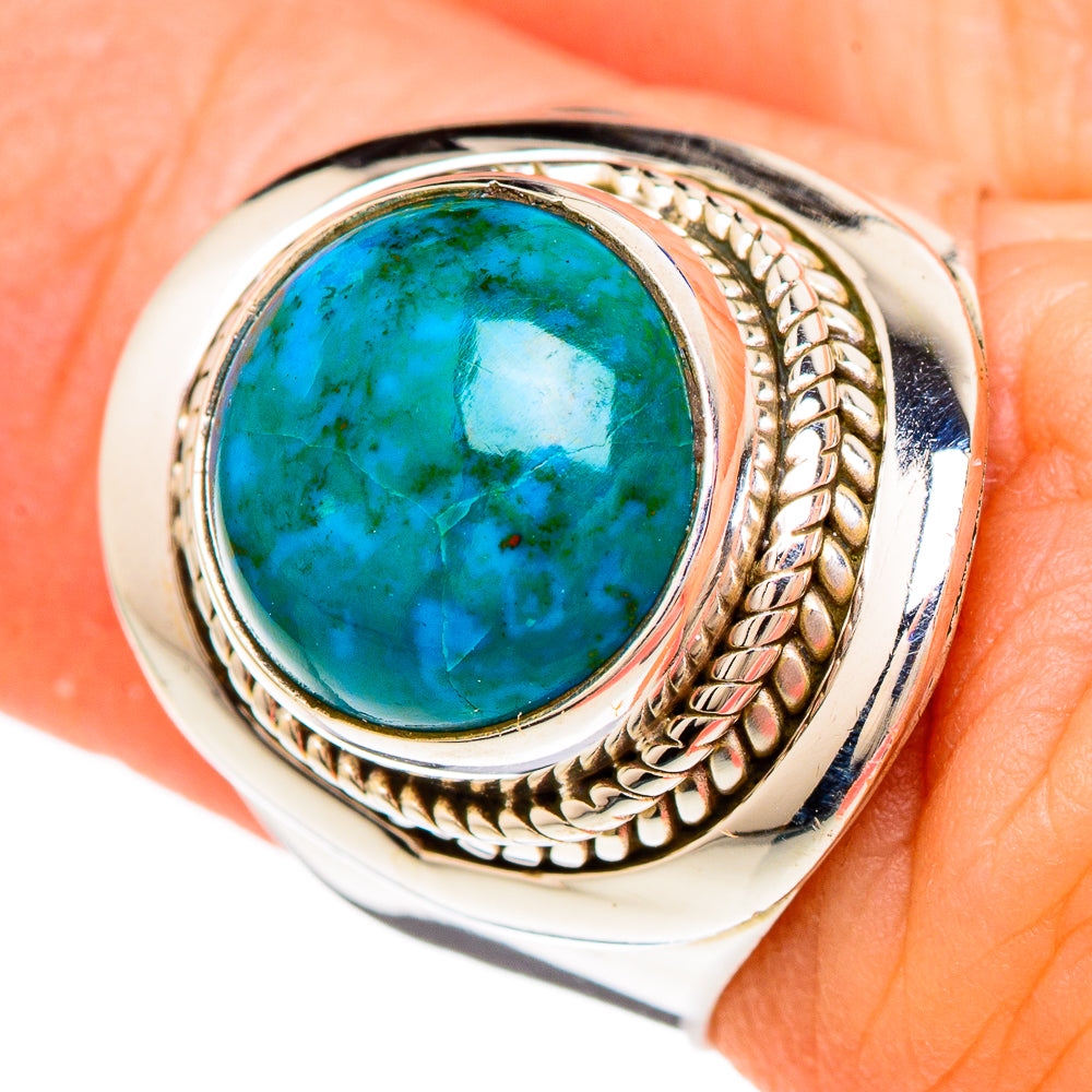Chrysocolla Rings handcrafted by Ana Silver Co - RING99871