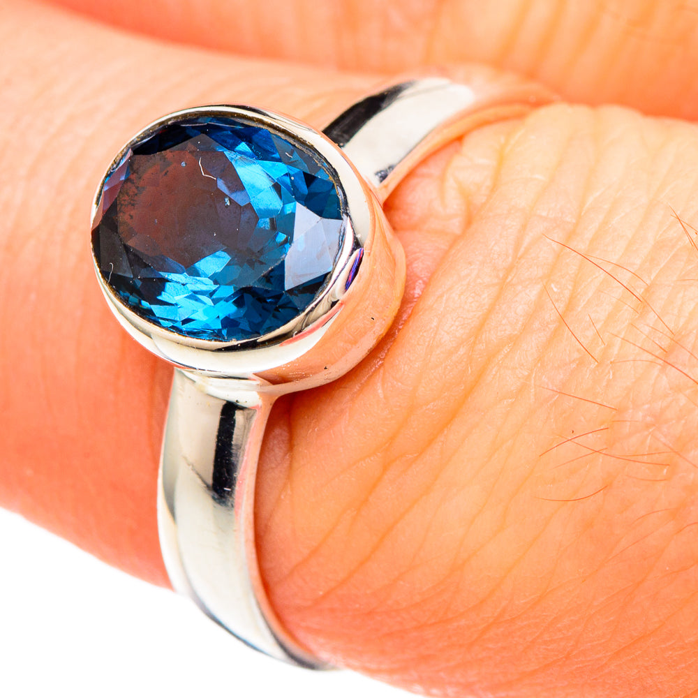 Blue Spinel Rings handcrafted by Ana Silver Co - RING99875