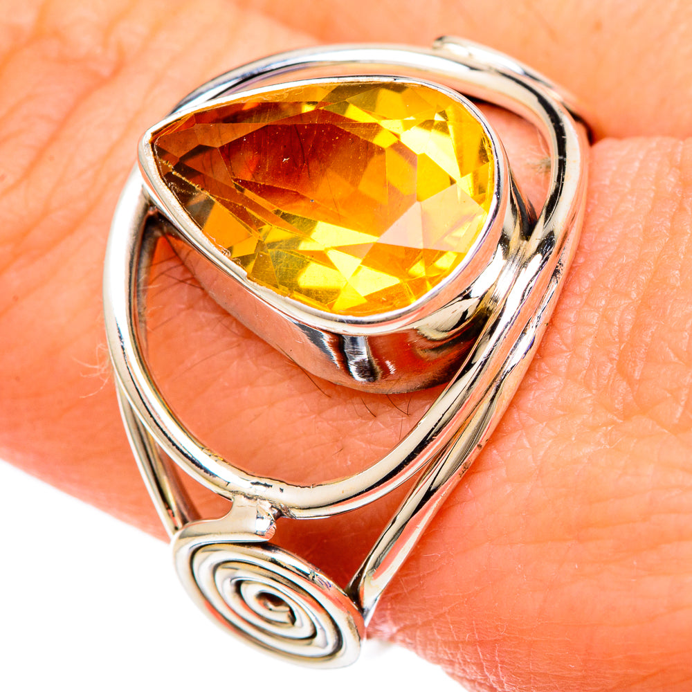 Citrine Rings handcrafted by Ana Silver Co - RING99883