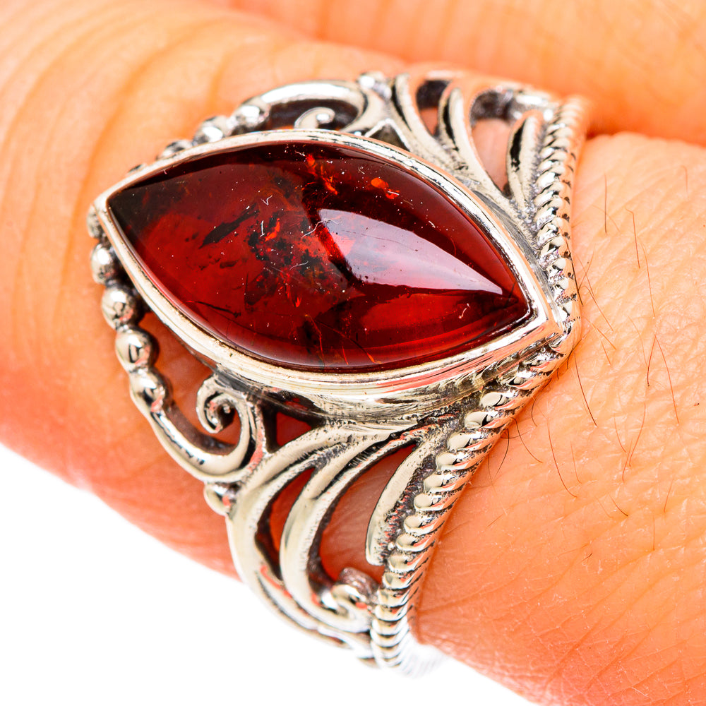 Baltic Amber Rings handcrafted by Ana Silver Co - RING99885