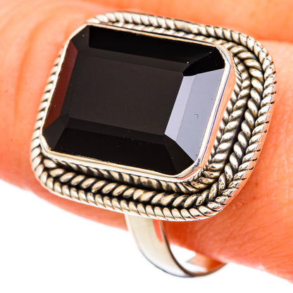 Black Onyx Rings handcrafted by Ana Silver Co - RING99902