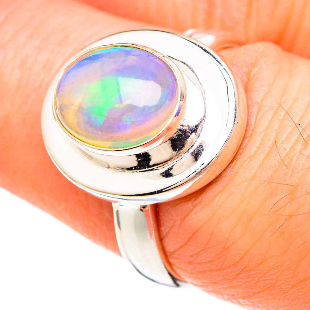 Ethiopian Opal Rings handcrafted by Ana Silver Co - RING99909