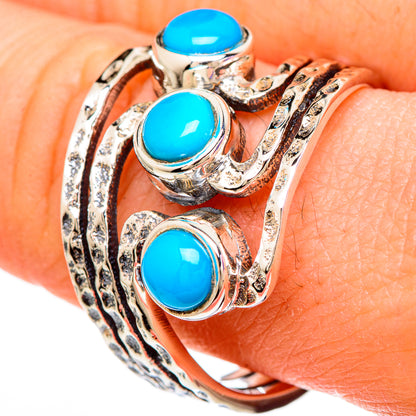 Sleeping Beauty Turquoise Rings handcrafted by Ana Silver Co - RING99912