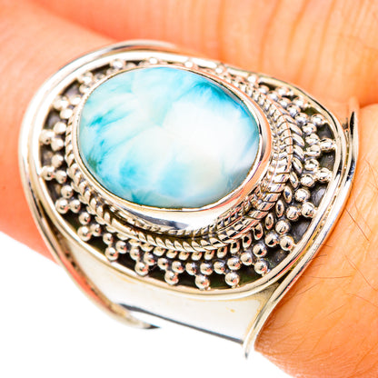 Larimar Rings handcrafted by Ana Silver Co - RING99917