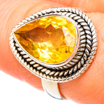 Citrine Rings handcrafted by Ana Silver Co - RING99924