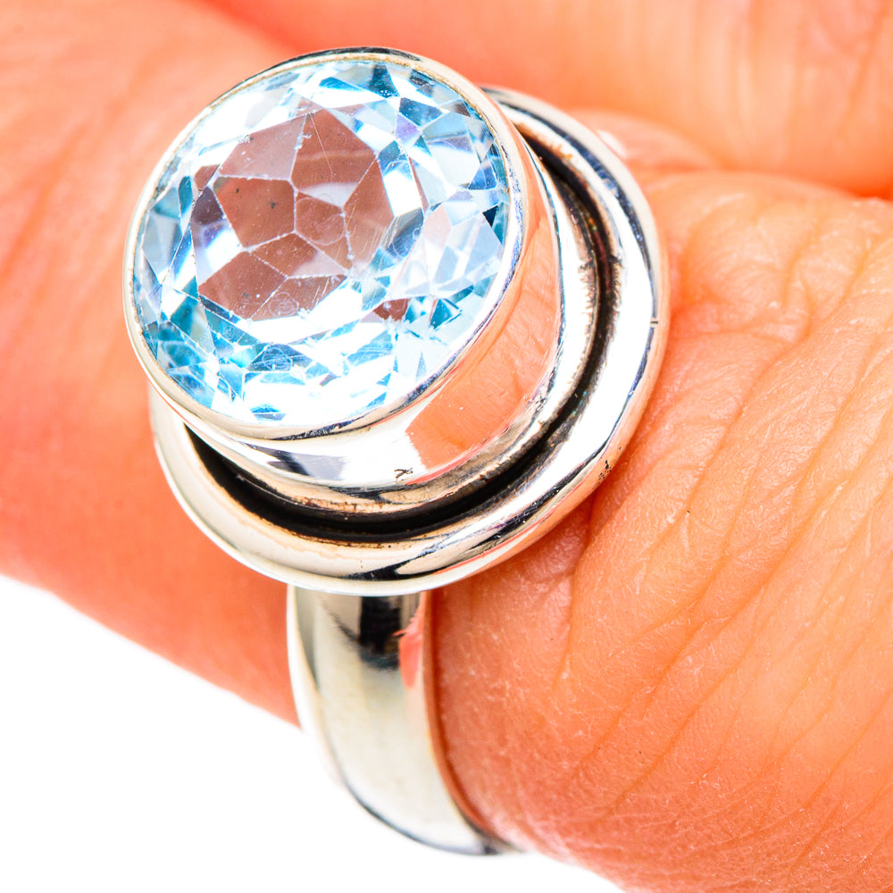 Blue Topaz Rings handcrafted by Ana Silver Co - RING99955