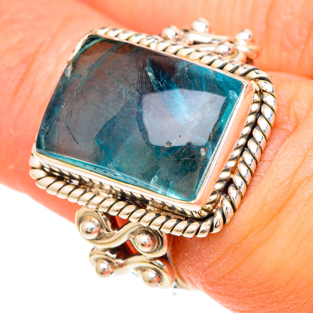 Green Fluorite Rings handcrafted by Ana Silver Co - RING99986