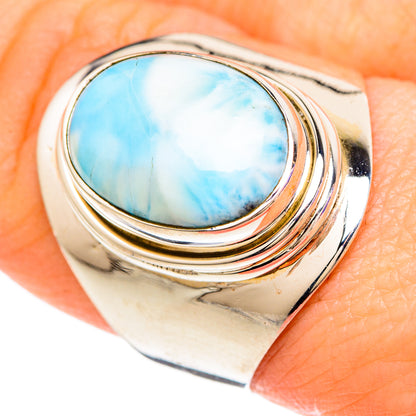 Larimar Rings handcrafted by Ana Silver Co - RING99992