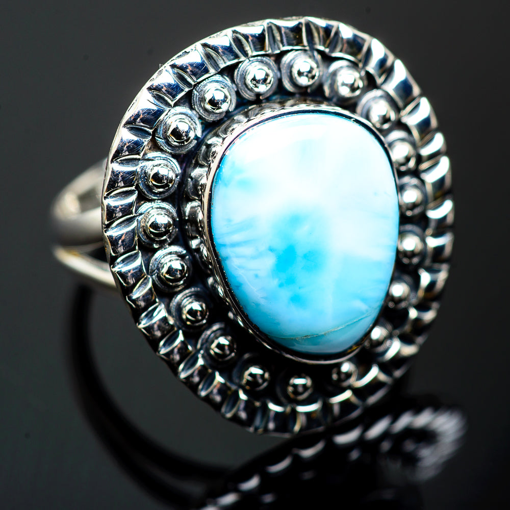 Larimar Rings handcrafted by Ana Silver Co - RING999932