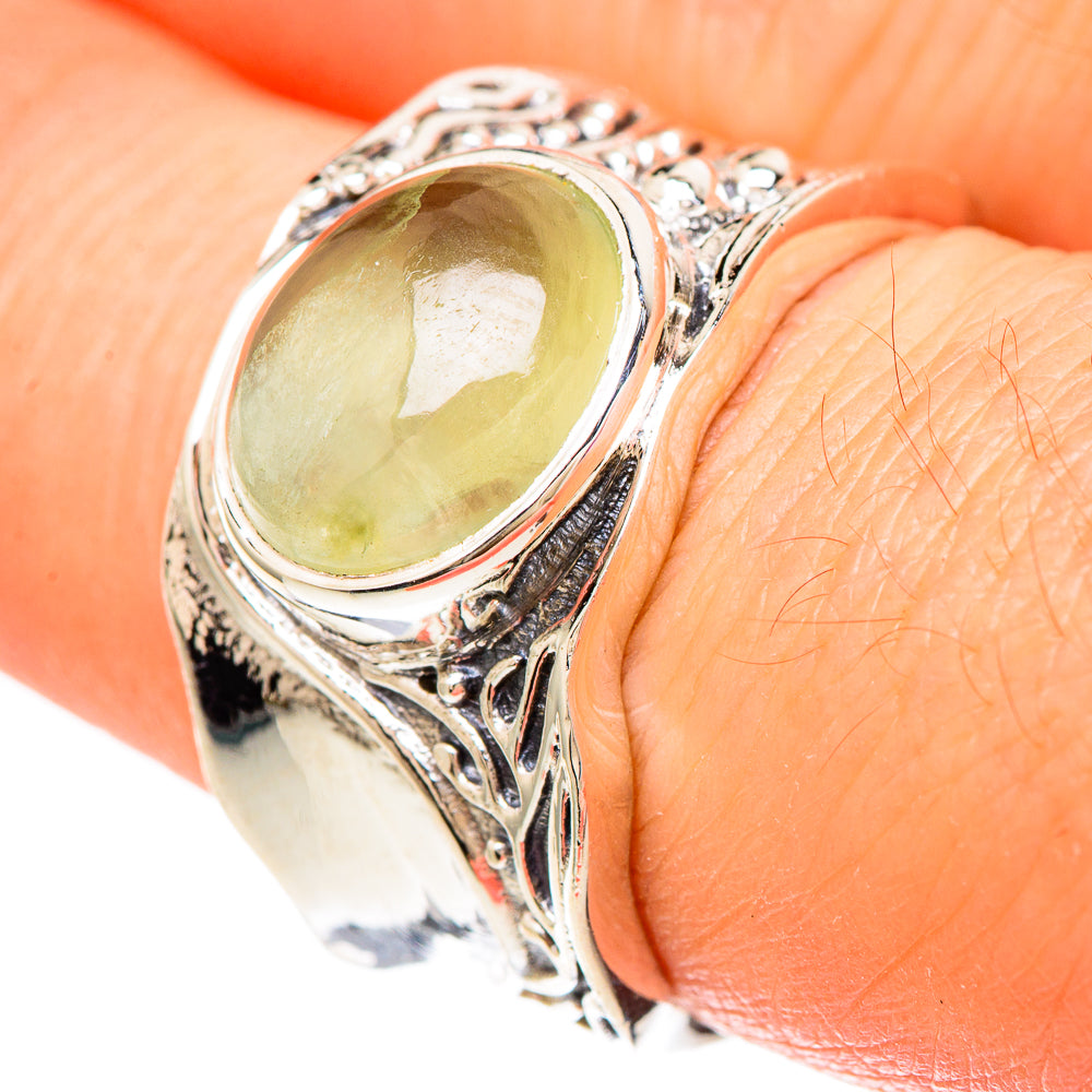 Prehnite Rings handcrafted by Ana Silver Co - RING99996