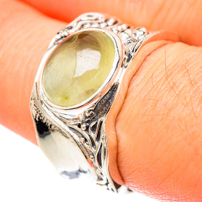 Prehnite Rings handcrafted by Ana Silver Co - RING99996