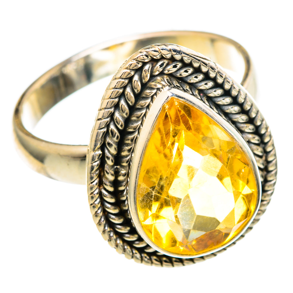 Citrine Rings handcrafted by Ana Silver Co - RING100000