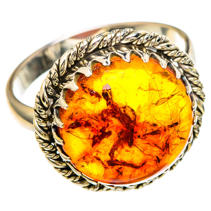 Baltic Amber Rings handcrafted by Ana Silver Co - RING100002