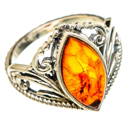 Baltic Amber Rings handcrafted by Ana Silver Co - RING100003