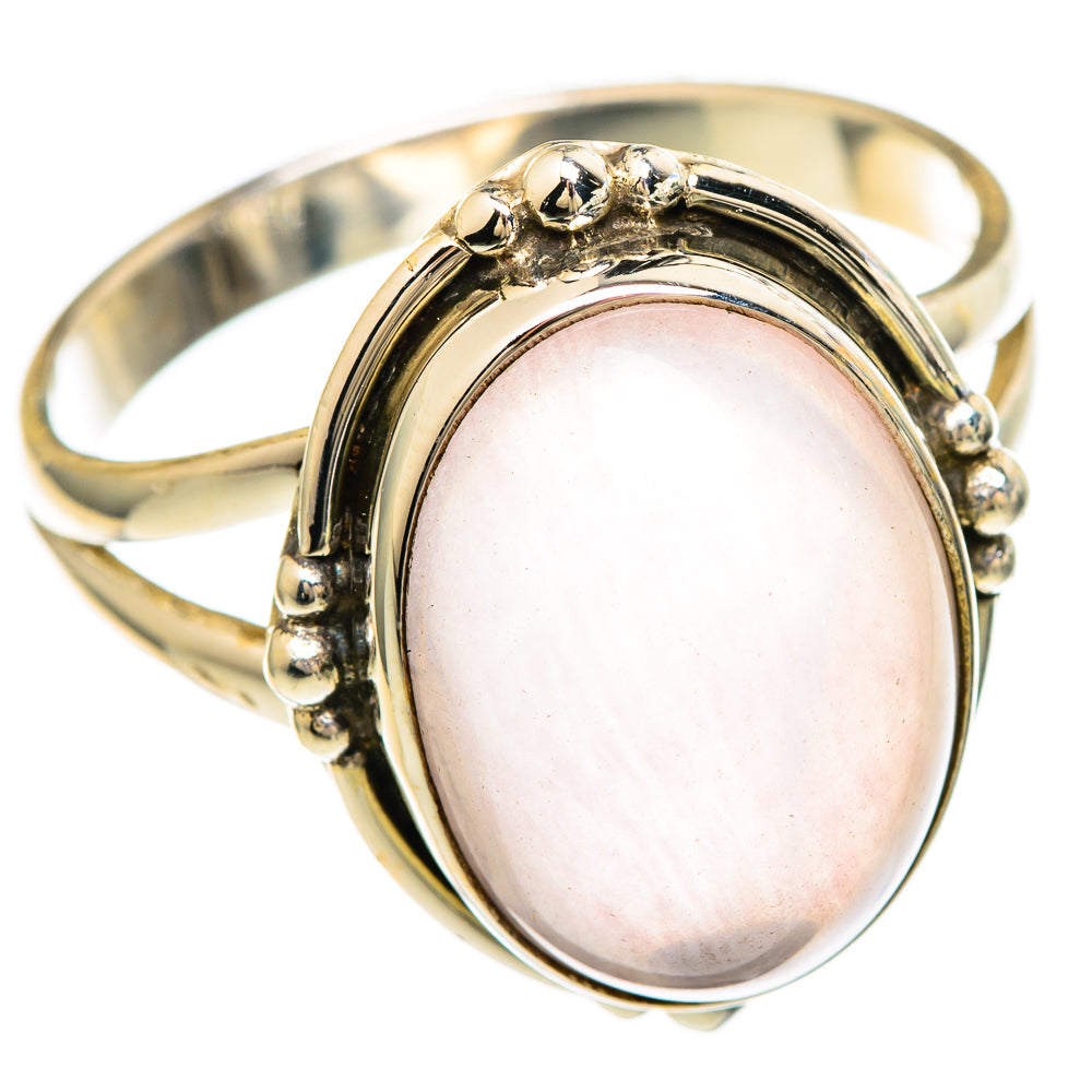 Rose Quartz Rings handcrafted by Ana Silver Co - RING100004
