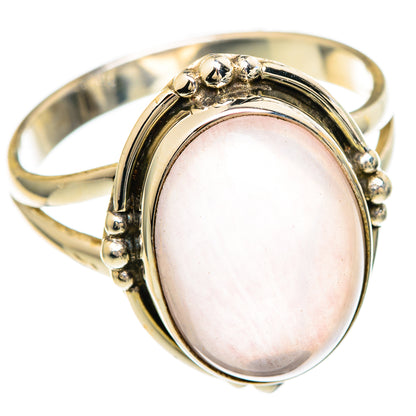 Rose Quartz Rings handcrafted by Ana Silver Co - RING100004