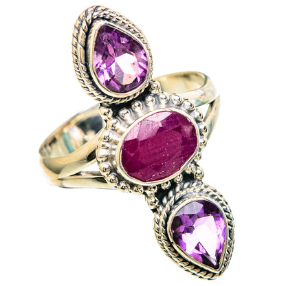 Ruby Rings handcrafted by Ana Silver Co - RING100013