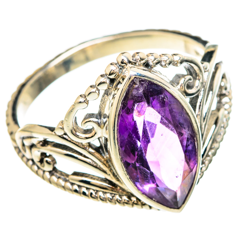 Amethyst Rings handcrafted by Ana Silver Co - RING100016