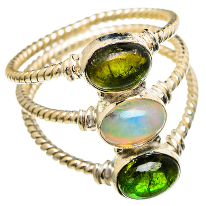 Ethiopian Opal Rings handcrafted by Ana Silver Co - RING100022 - Photo 2