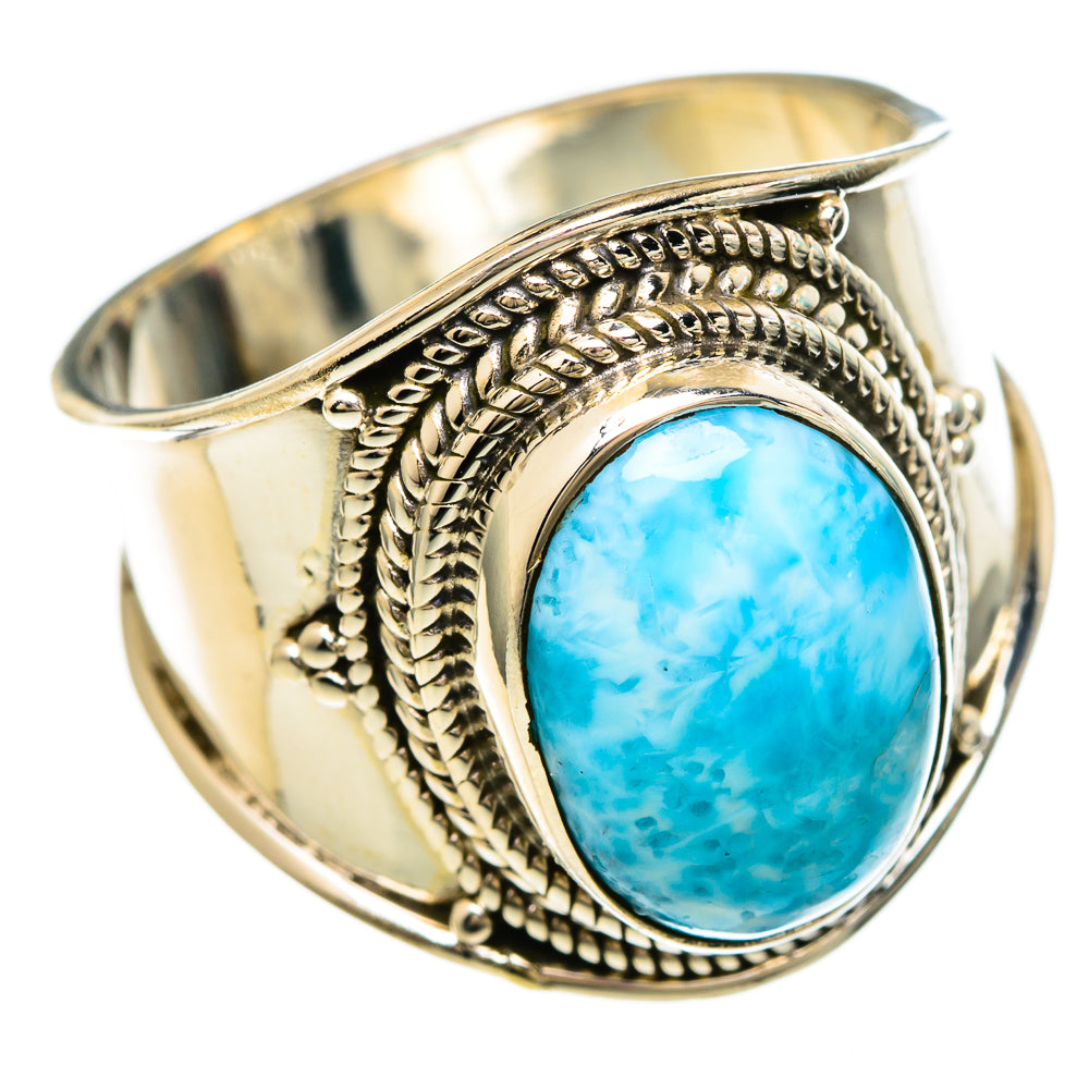 Larimar Rings handcrafted by Ana Silver Co - RING100024