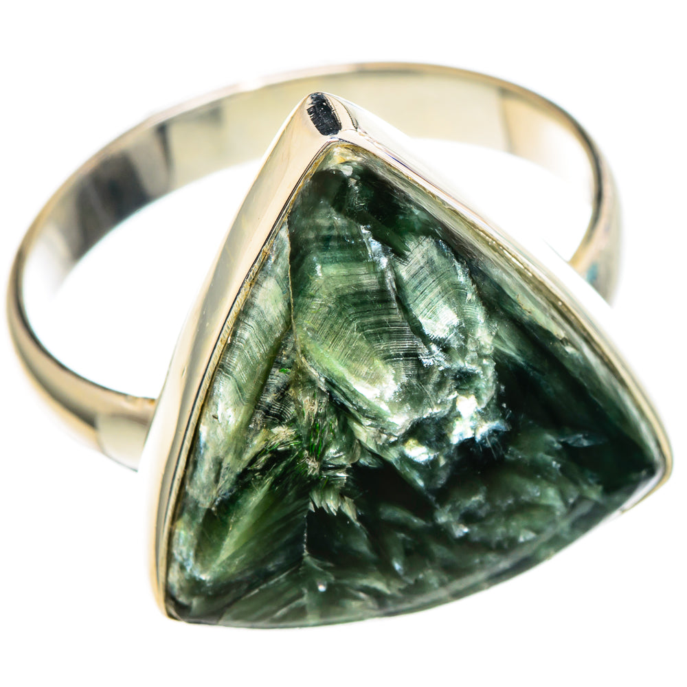 Seraphinite Rings handcrafted by Ana Silver Co - RING100033