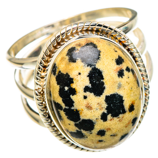 Dalmatian Jasper Rings handcrafted by Ana Silver Co - RING100036