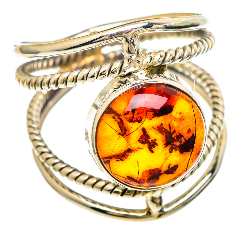 Baltic Amber Rings handcrafted by Ana Silver Co - RING100040