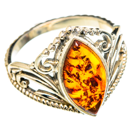 Baltic Amber Rings handcrafted by Ana Silver Co - RING100041