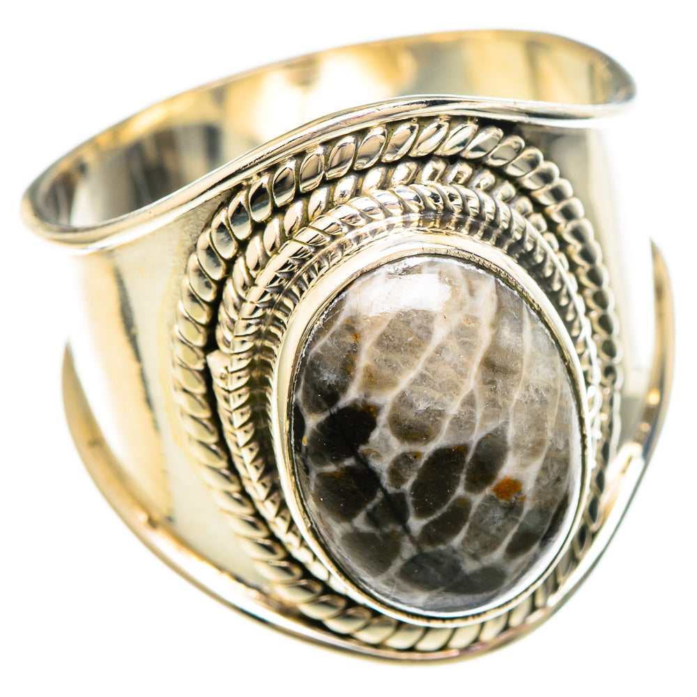 Stingray Coral Rings handcrafted by Ana Silver Co - RING100056