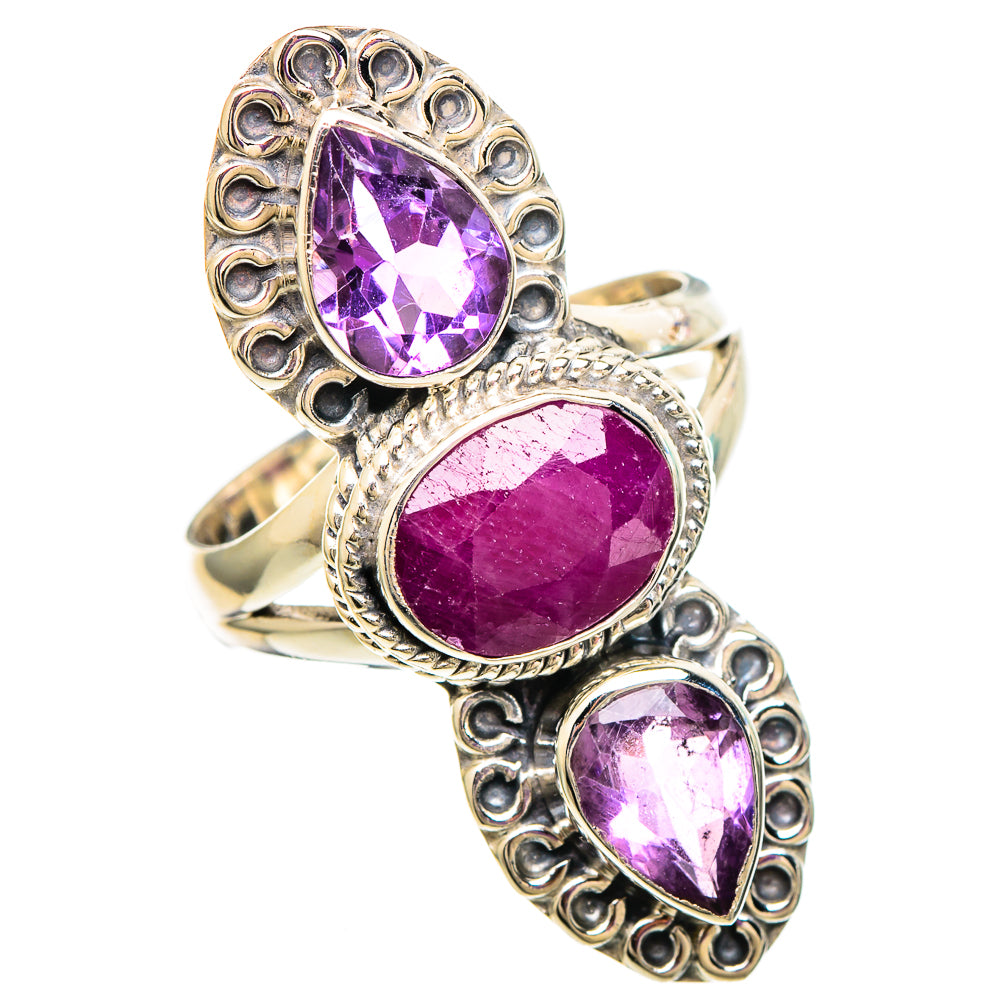 Ruby Rings handcrafted by Ana Silver Co - RING100058
