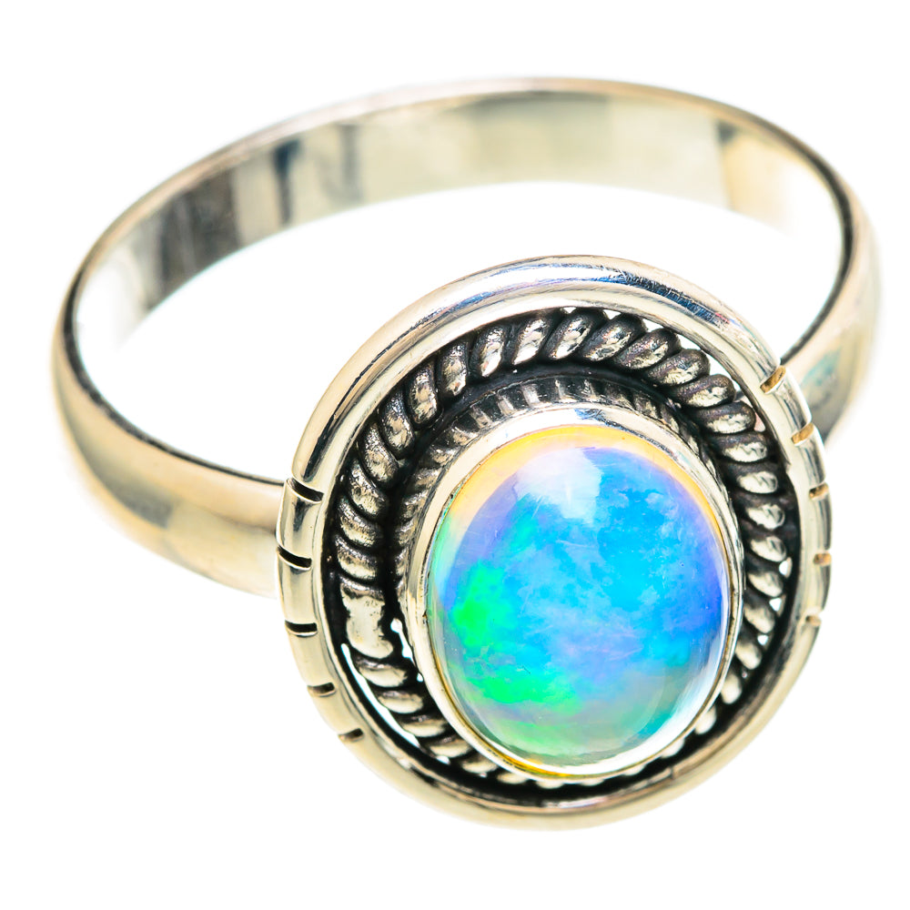 Ethiopian Opal Rings handcrafted by Ana Silver Co - RING100061